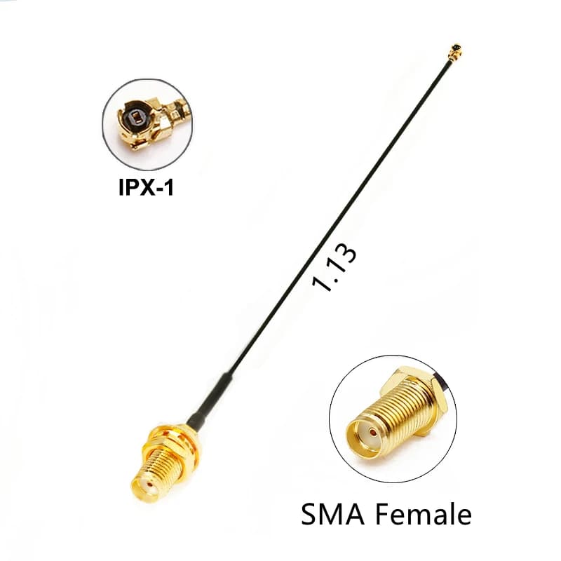 SMA to IPX-1 Pigtail Jumper RP SMA Female to U.fl IPX RG178 1.13 Cable Sockets Jack Connectors Adapter for Wifi Router GPS AP - Thumbnail 4