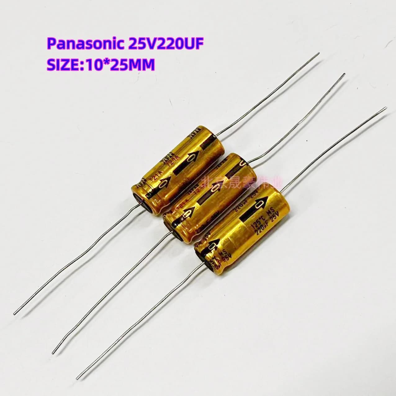 Axial Electrolytic Capacitor Kit | 25V & 16V | 47uF to 220uF | High-Temp 125°C for Audio & Electronics - Thumbnail 5