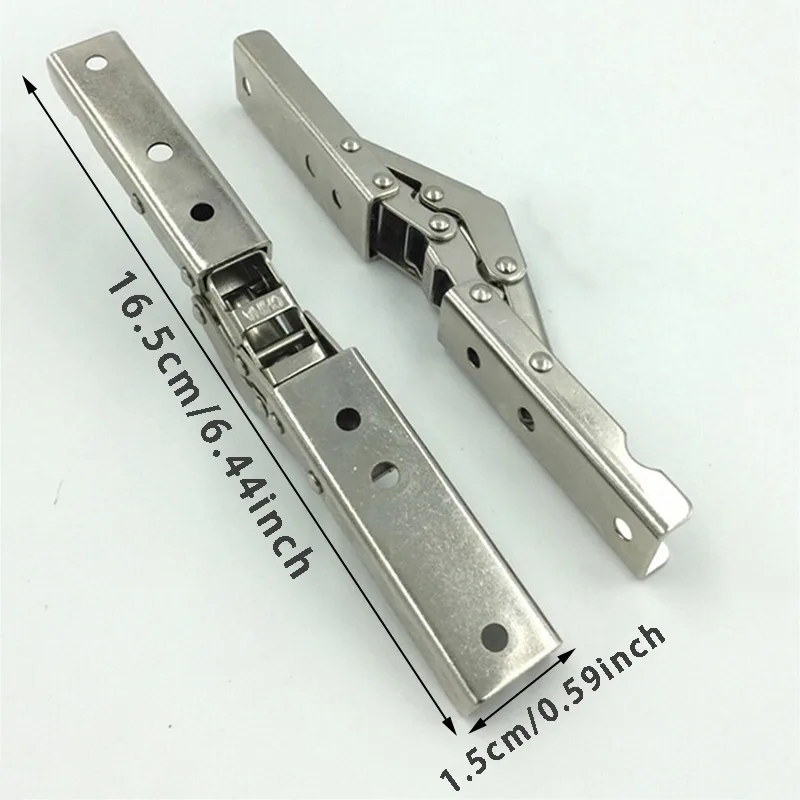 90 Degree Spring Hinges | Hole-Free Foldable Furniture Hardware | 1/2/4Pcs Desk Chair Bridge Kit - Thumbnail 6