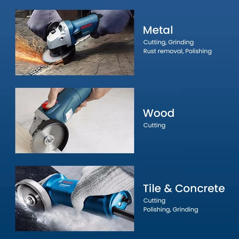 Bosch GWS700 Angle Grinder | 12000RPM Metal Cutting & Polishing | Multifunctional Power Grinding Tool - Thumbnail 2