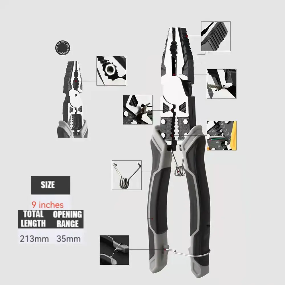 Diagonal Cutting Pliers | Precision Wire Cutters & Needle Nose Grips for Electricians - Thumbnail 2