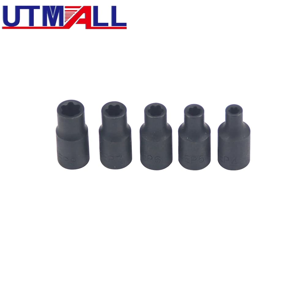 Battery Screw Remover Kit | 15Pc EP Five Teeth Wrench Set | EP4-EP24 E-Shaped Sockets - Thumbnail 6