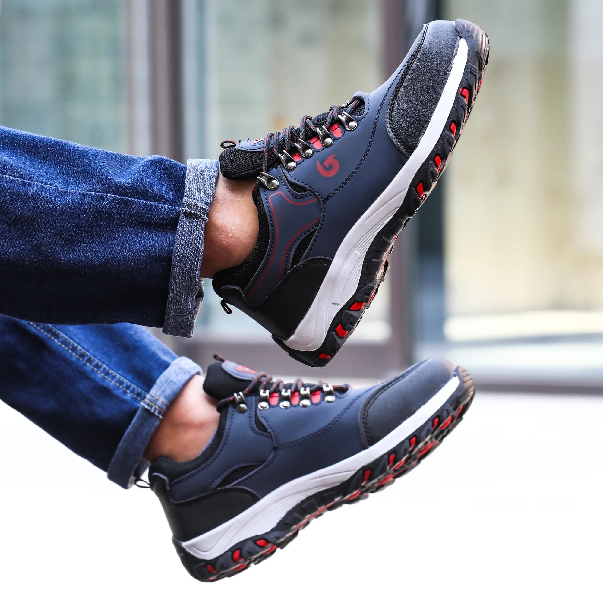 Steel Toe Work Boots | Puncture-Proof Security Shoes | Men's Protective Sneakers - Thumbnail 5