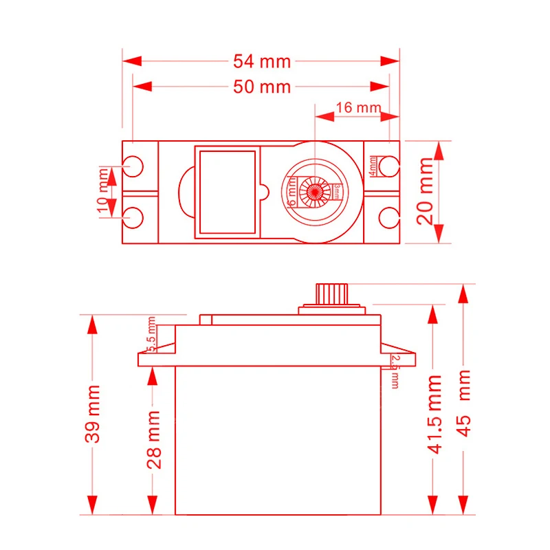 Servo Motor Set | MG995 MG996R SG90 | Metal/Plastic Gear for RC Planes - Thumbnail 6