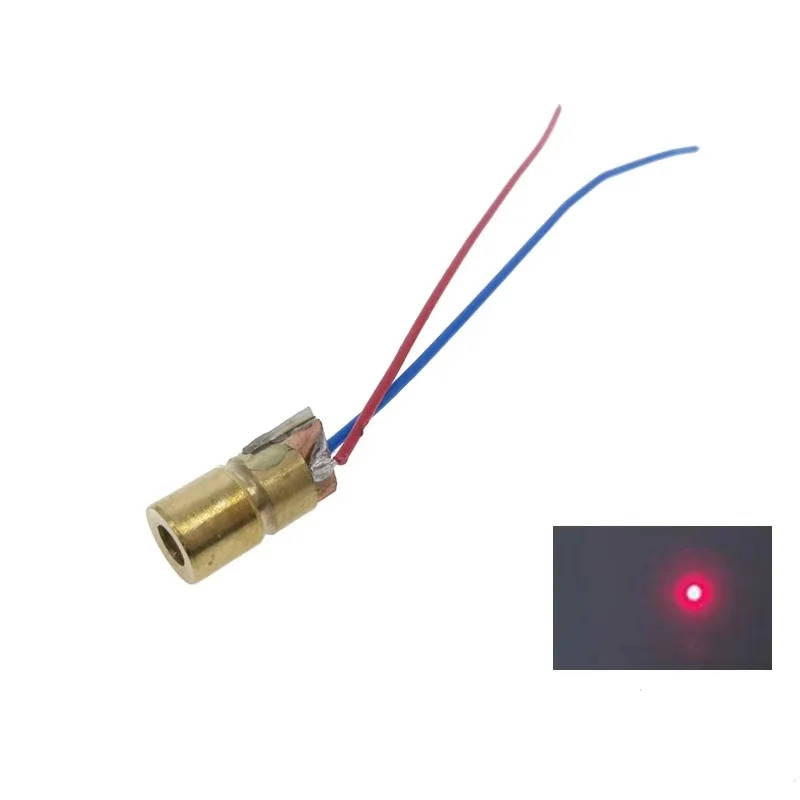 10/20pcs Adjustable Mini Laser Pointer Diode RED Dot Laser Diod Circuit 3V/5V 5mW 650nm Module Pointer Sight Copper Head - Thumbnail 4