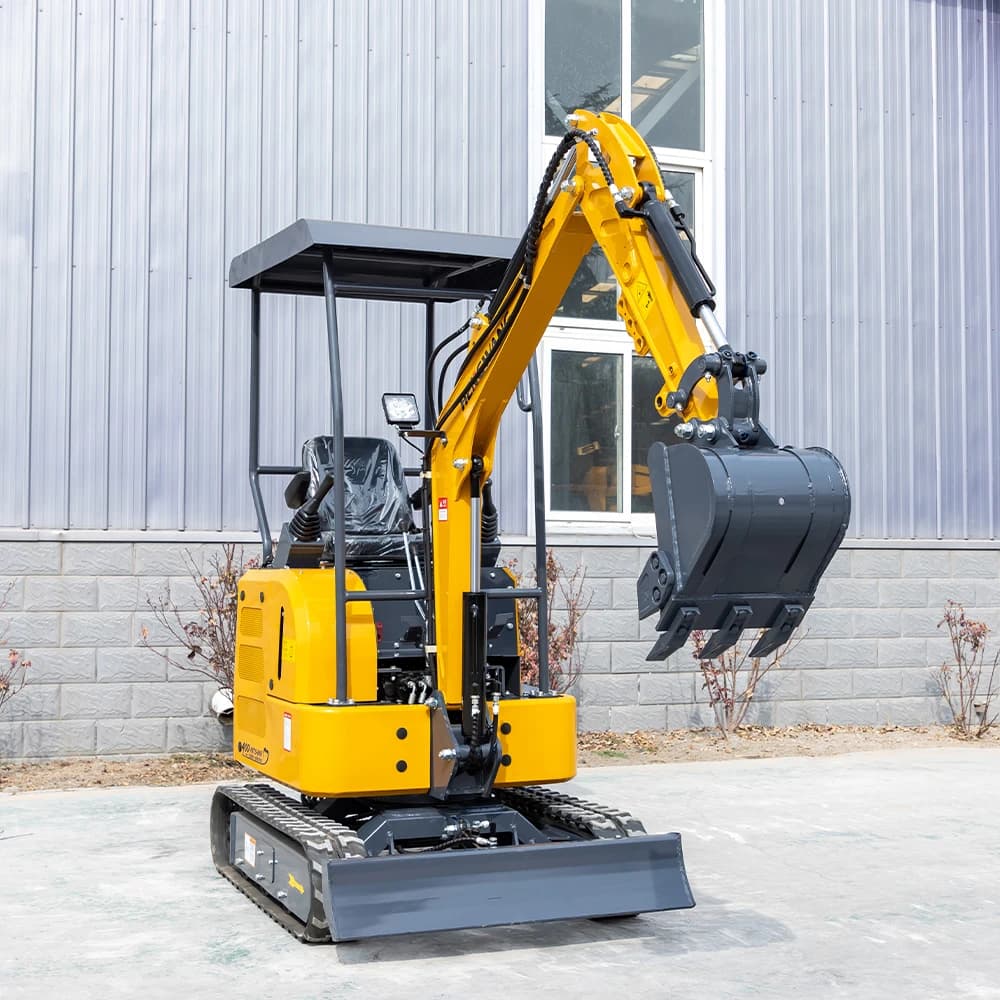 1.7-Ton Mini Excavator | Kubota Diesel Engine | Compact Hydraulic Digger for Farm & Landscaping - Thumbnail 4