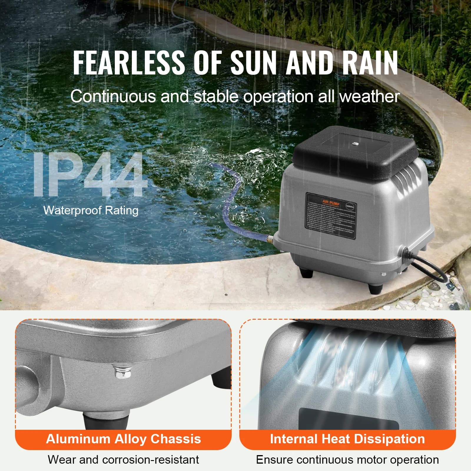 Aerator Pump | 90L/Min Linear Air Pump | Pond & Waste Water Treatment System - Thumbnail 2