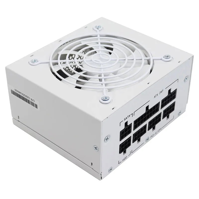 Modular 500W Power Supply | Premium White PSU for Mini-ITX & Small Form Factor Gaming PCs - Thumbnail 2