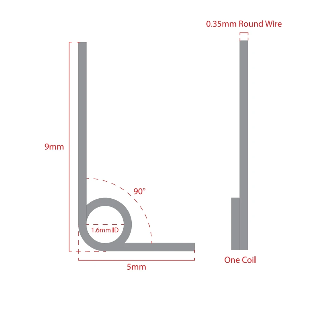 90 Degree Torsion Springs | 0.4mm Wire Diameter Stainless Steel | 20pcs Industrial Maintenance Spring Kit - Thumbnail 5