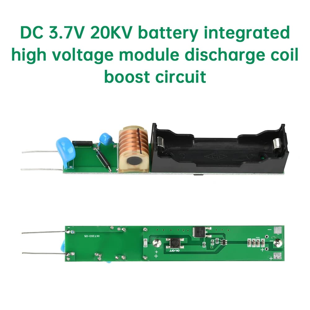 3.7V Ignition Coil Booster 20KV High Voltage Step Up Transformer arc Pulse Hipot Generator Inverter Power Supply ﻿ - Thumbnail 2