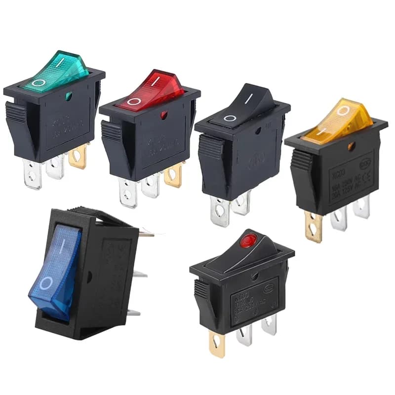 Rocker Switch Panel | 8-Pack KCD3 Toggle Switches with LED Indicator | ON-OFF Power Control - Thumbnail 5