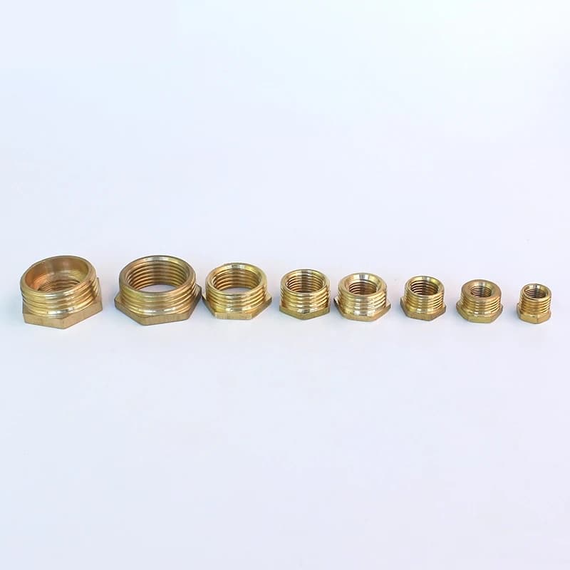 Brass Pipe Reducer Fitting | 1/8 to 3/4 NPT Threaded Adapter for Water & Gas Lines - Thumbnail 5