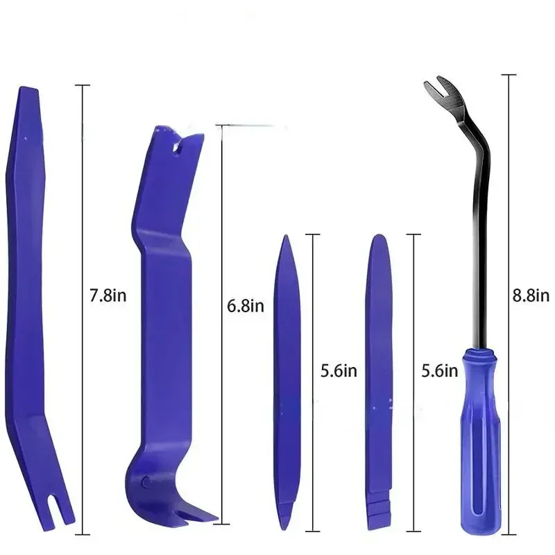 Audio Disassembly Kit | 10-Piece Panel Trim Removal Tool Set | Prying Tool & Nail Puller for Auto Install - Thumbnail 6