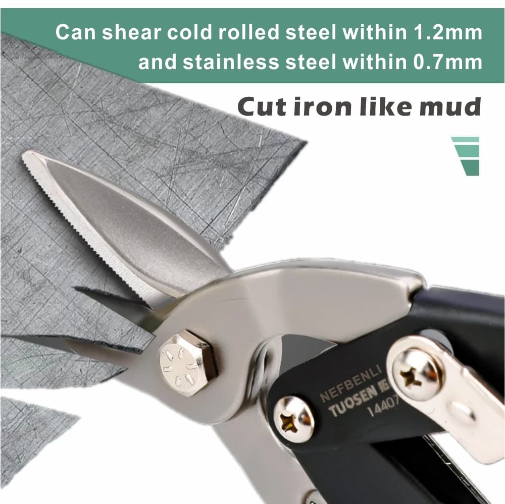 Aviation Snips | Heavy-Duty Metal Shears for Precision Cutting - Thumbnail 3
