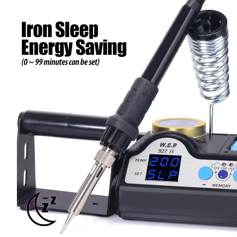 Digital Soldering Station with Magnifier Lamp | WEP 927 Precision Iron Kit - Thumbnail 4