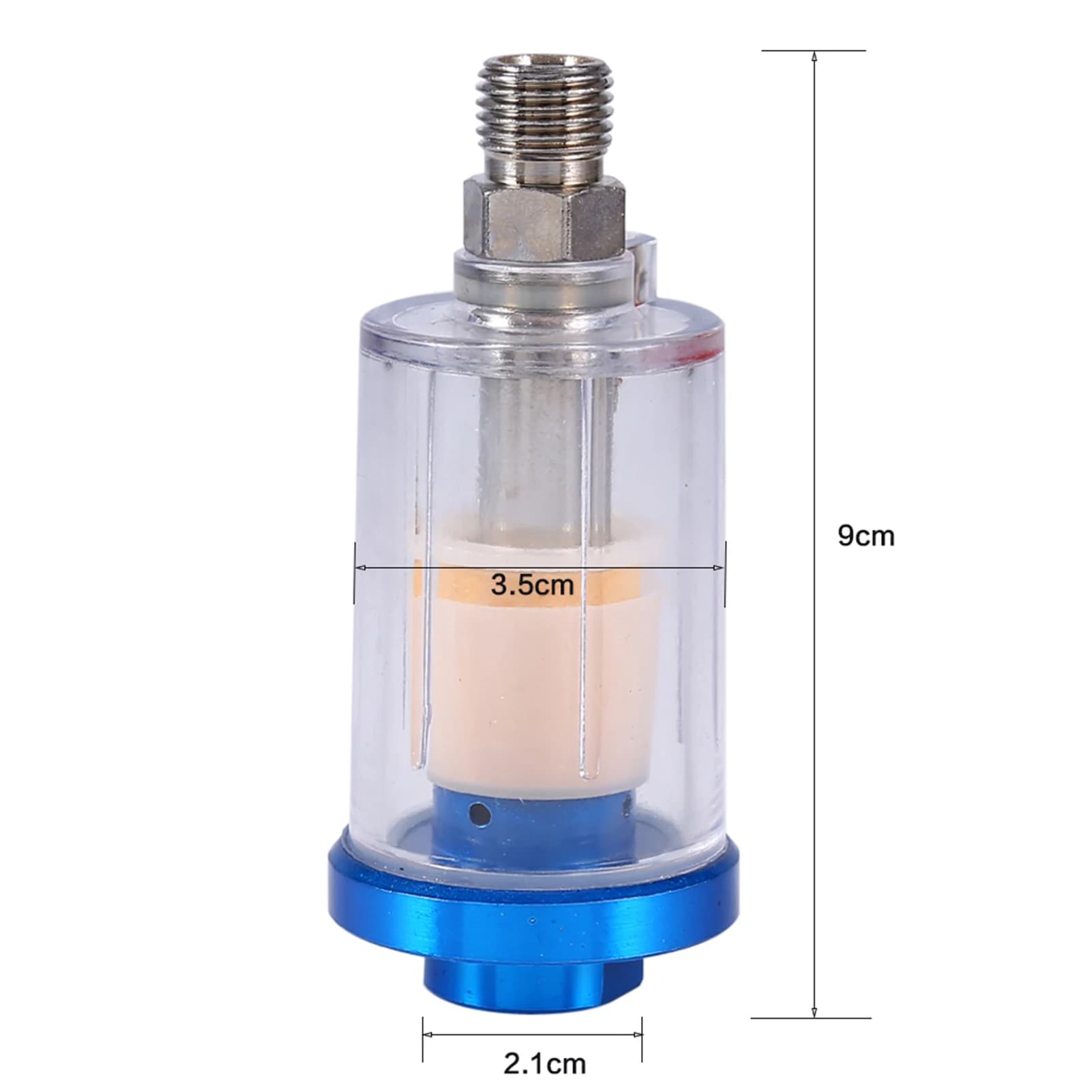Inline Air Pressure Regulator | Pneumatic Spray Gun Filter & Water Separator Kit - Thumbnail 3