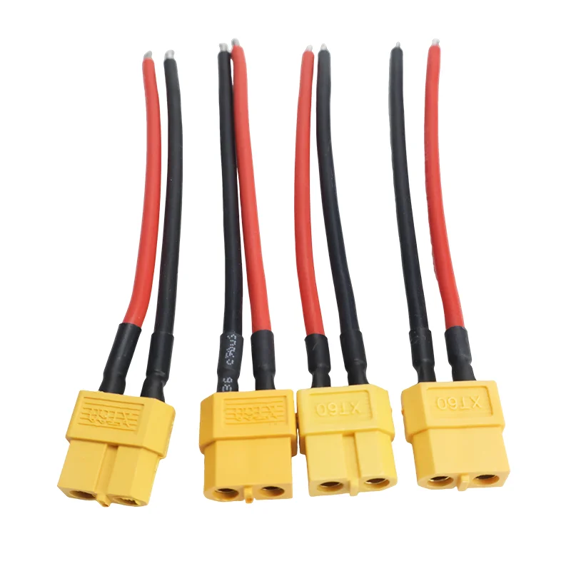 Connector Set with 10cm 14AWG Silicone Wire | High-Current RC Battery & ESC Connection - Thumbnail 4