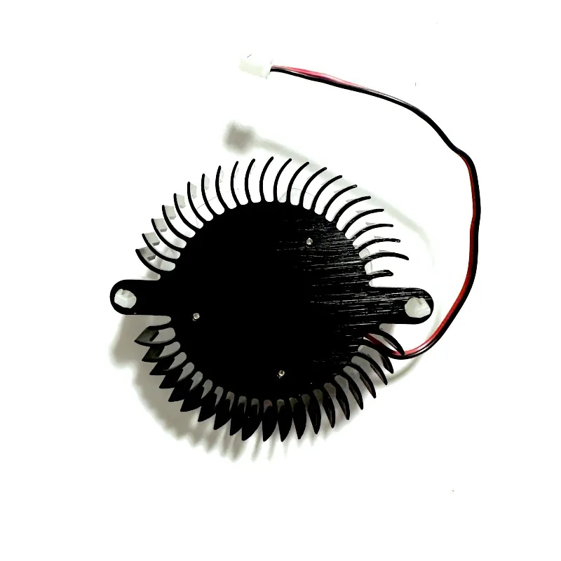 DC12V 0.1A 50mm BGA graphics card cooling fan with integrated aluminum heatsink, 2-pin connector for chipset and bridge cooling.