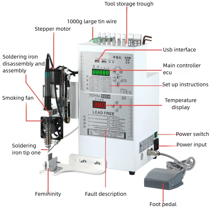 Soldering Station | Multi-Function Welder for Circuit Boards & Aviation Plugs - Thumbnail 5