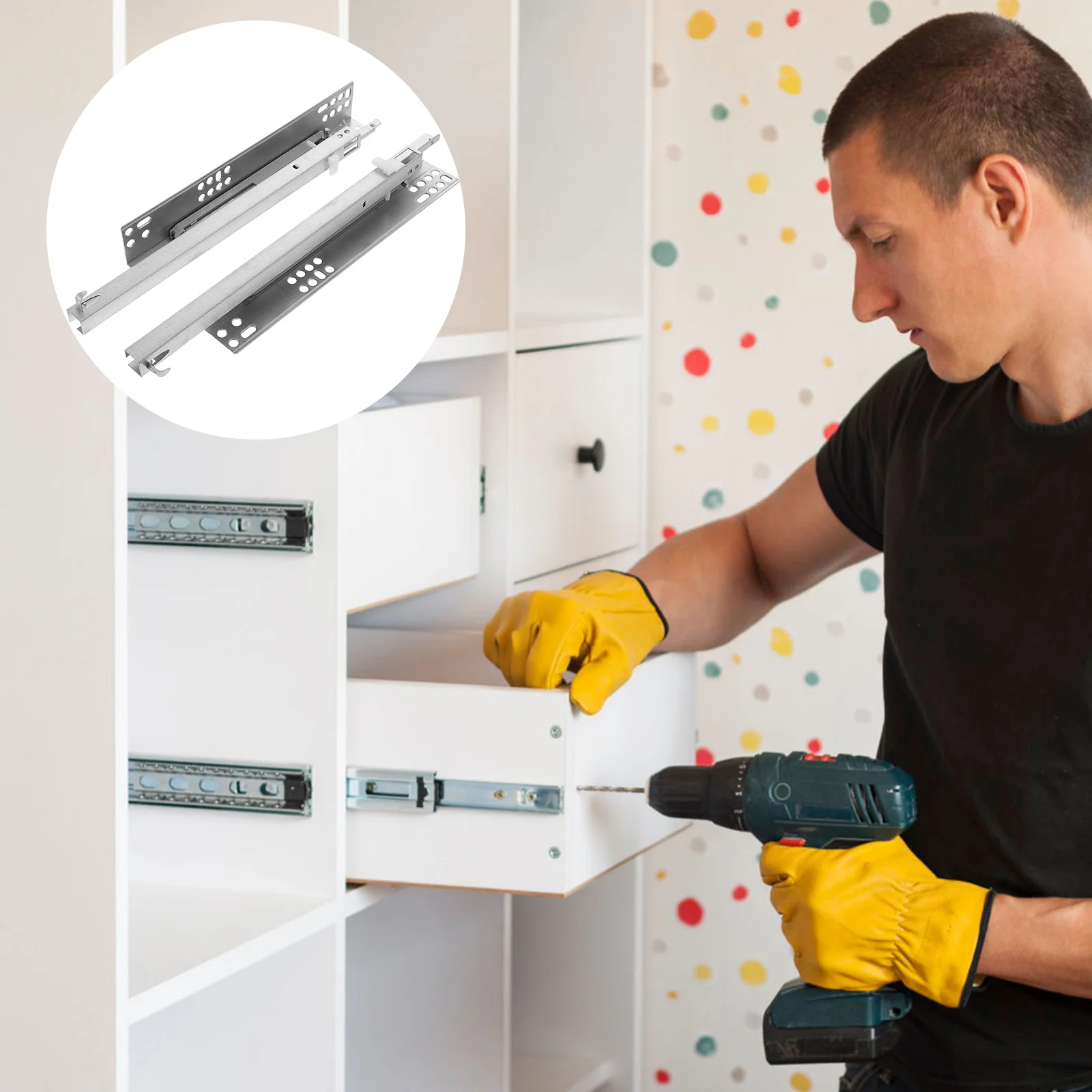 Soft-Close Drawer Slides | 2-Pack Undermount Rails for Silent, Smooth Cabinet Operation - Thumbnail 3