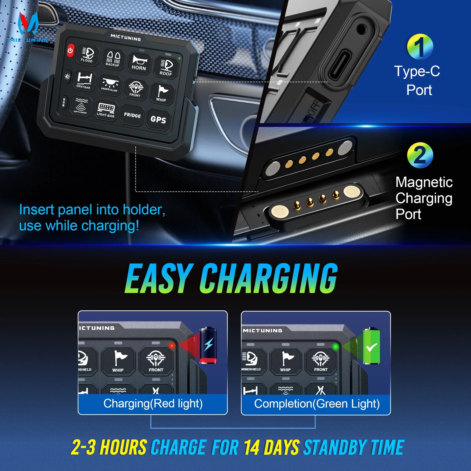 Wireless Smart Switch Panel | 8/12-Gang Magnetic Control | Long-Range Type-C Charging Hub - Thumbnail 4