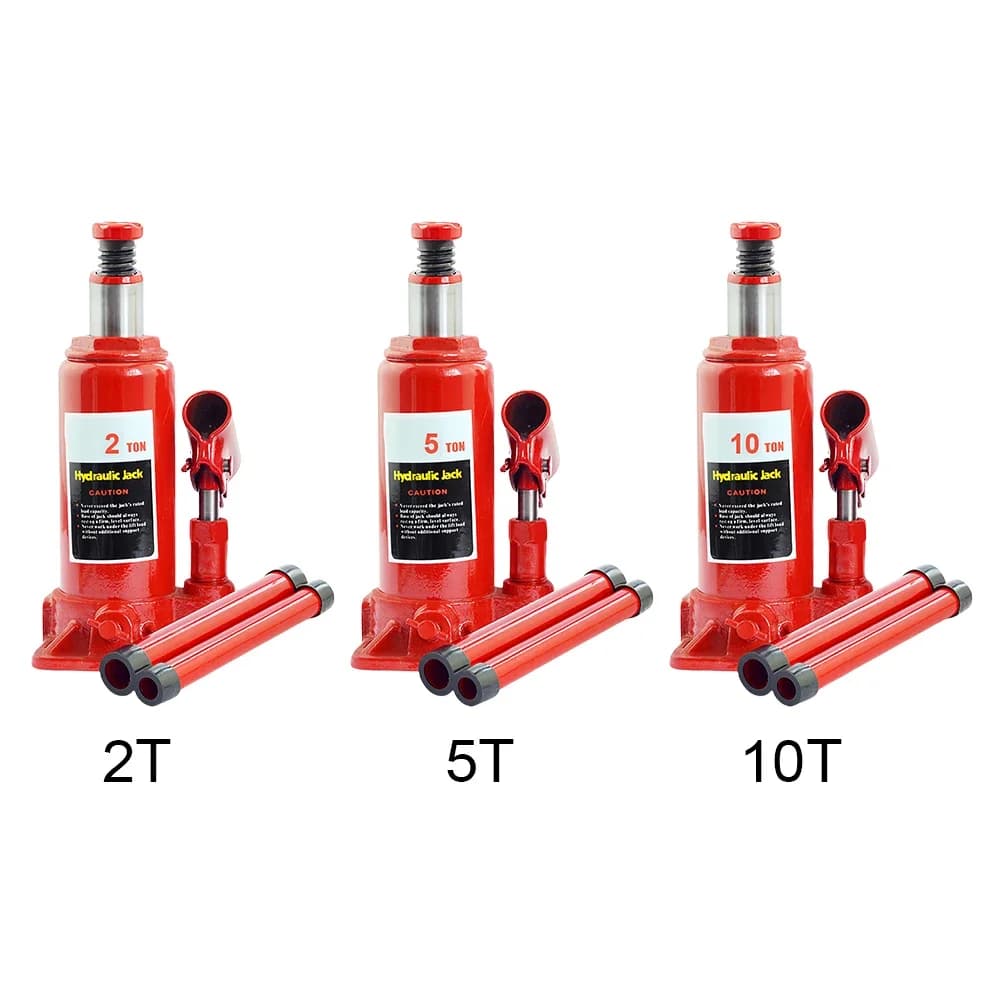 Welded Hydraulic Bottle Jack | 2, 5, or 10 Ton Capacity | Heavy-Duty Auto & Truck Repair - Thumbnail 3