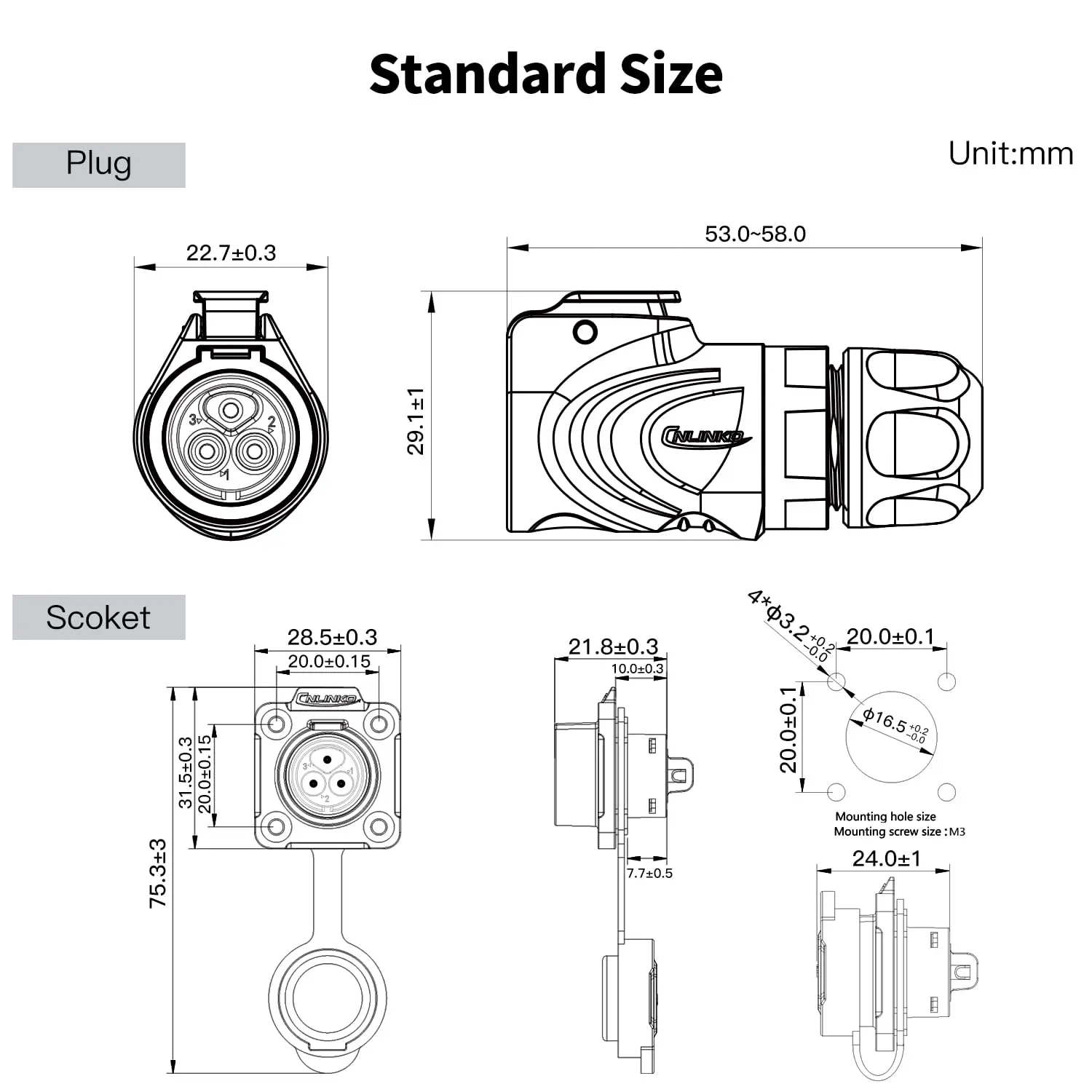 M16 IP68 Waterproof Power Connector | 2-9 Pin Quick-Lock Adapter for Industrial Wiring - Thumbnail 4