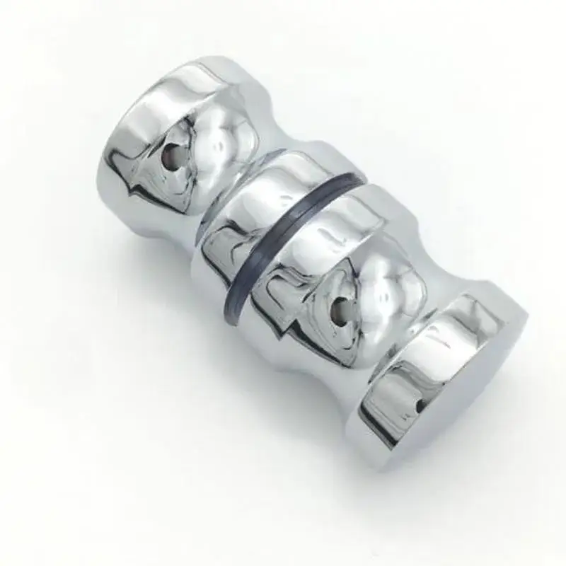 Back-to-Back Glass Door Handle | Aluminum Alloy Puller | Shower & Bathroom Cabinet Hardware - Thumbnail 5
