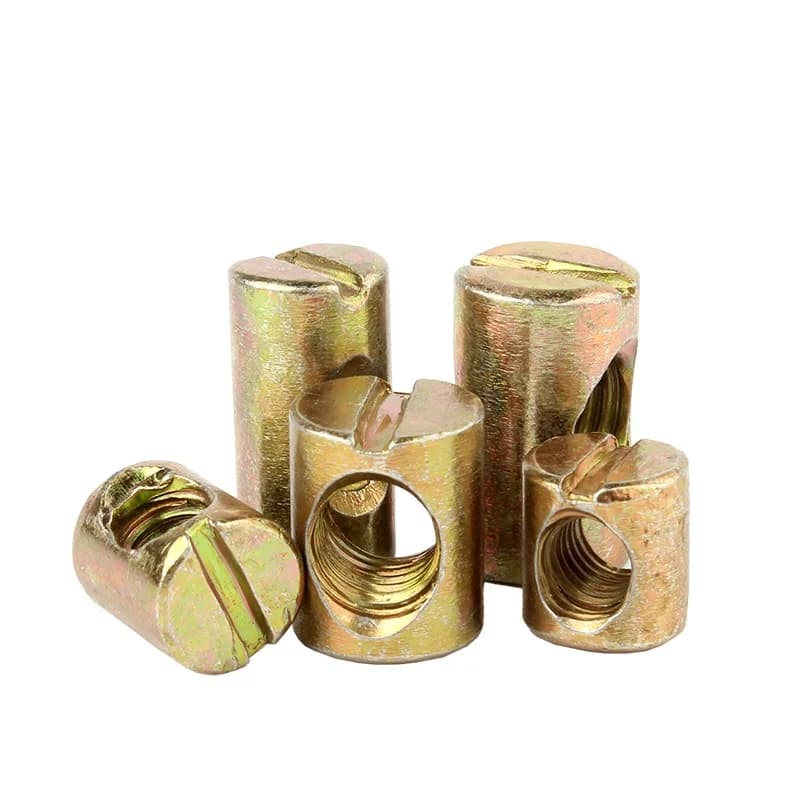 M8 Barrel Bolts & Cross Dowel Nuts | 10pcs Phillips Horizontal Hole | For Furniture & Beds - Thumbnail 5