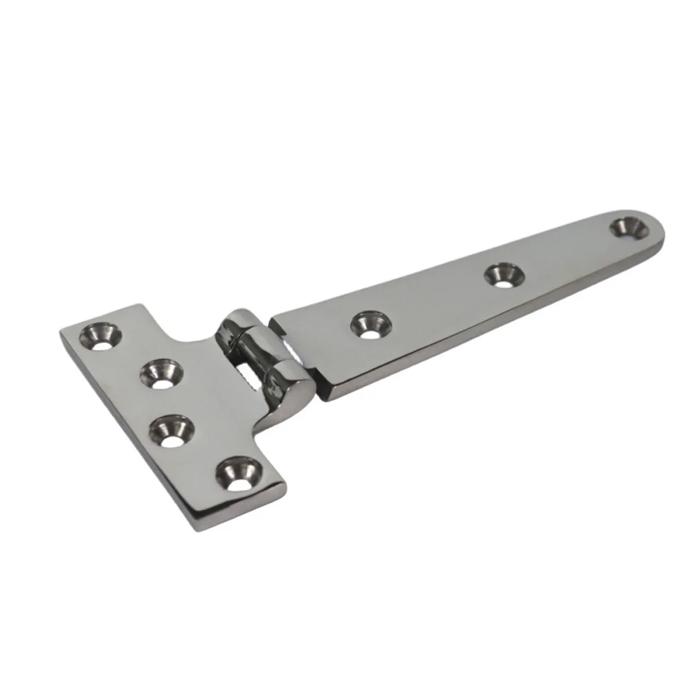 316 Stainless Steel T-Hinge | Corrosion Resistant Strap Hinge | For Hanging Cabinet & Shed Doors - Thumbnail 4
