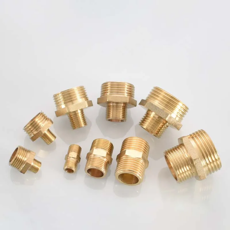 Brass Pipe Fitting | 1/8 Hex Nipple Quick-Connect Adapter - Thumbnail 4