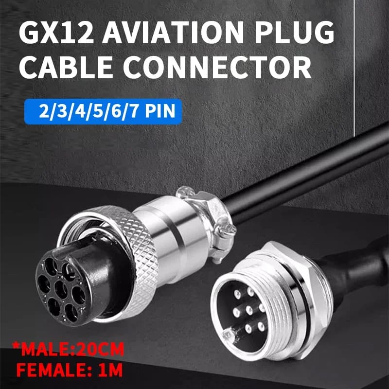 Industrial-Grade Extension Cable | 2-7 Pin Options for CCTV & Security Camera Systems - Thumbnail 2
