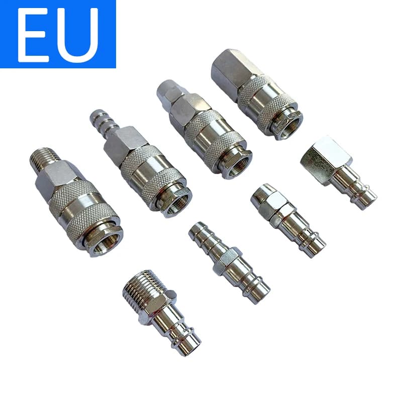 Quick-Release Air Fitting | High-Flow Pneumatic Coupling | Compressor Hose Connector - Thumbnail 2