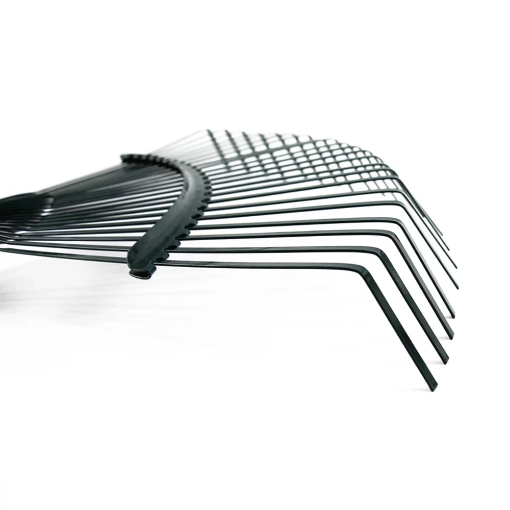 22-Tooth Garden Hay Rake | Farming & Deciduous Leaf Tool | Home Garden Ripper Without Handle - Thumbnail 6