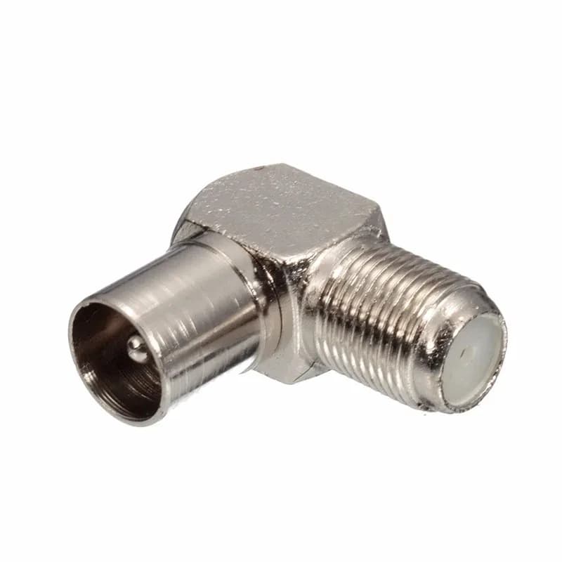 90-Degree Coaxial Cable Adapters | 5-Piece Set | F Female to Male TV Aerial Connectors - Thumbnail 6