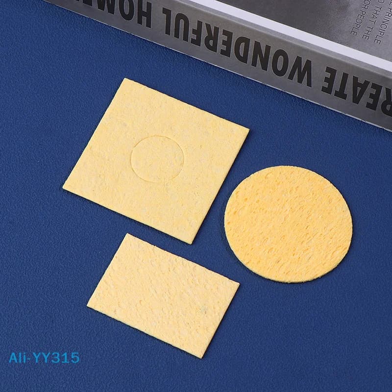 Soldering Iron Tip Cleaner | 10-Pack Sponge Pads | Essential Welding & Electronics Maintenance Kit - Thumbnail 4