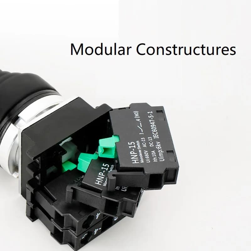4-Way Toggle Switch | 22mm & 30mm Industrial Rocker | Momentary & Latching HNP-X201 - Thumbnail 5