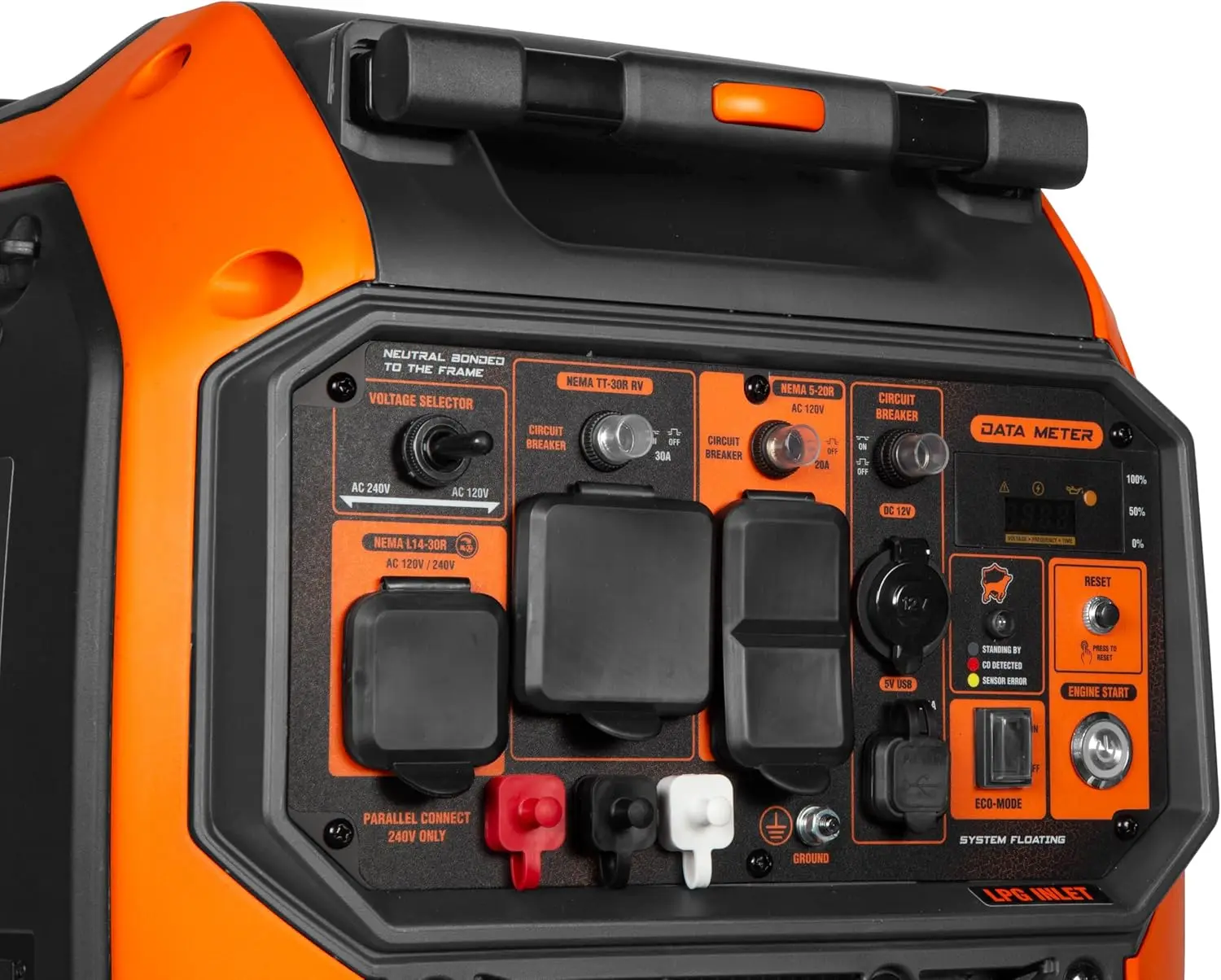 6800W Dual-Fuel Inverter Generator | RV Ready & Electric Start | CO Safety Monitor - Thumbnail 3