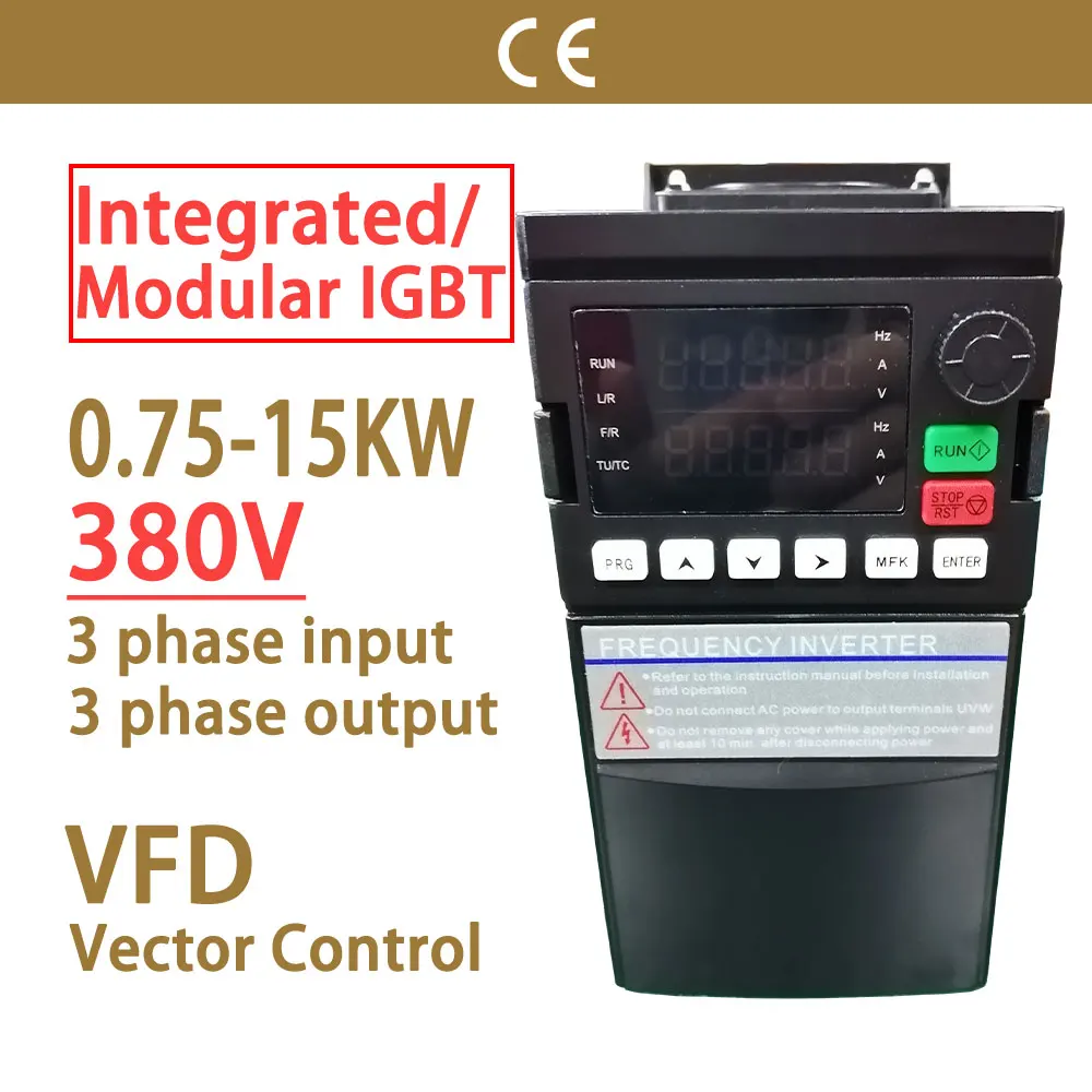 Variable Frequency Drive | 380V Motor Speed Controller | 0.75-15KW Constant Pressure Pump Control - Thumbnail 2