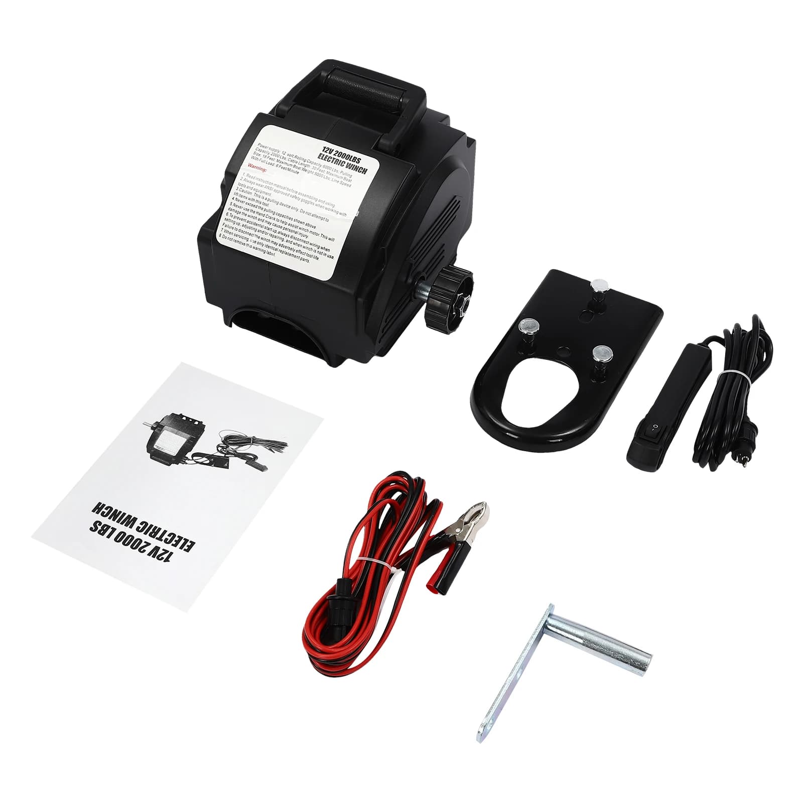 12V Electric Winch | 5000lb Pulling Power | Dual Wireless & Manual Control - Thumbnail 6