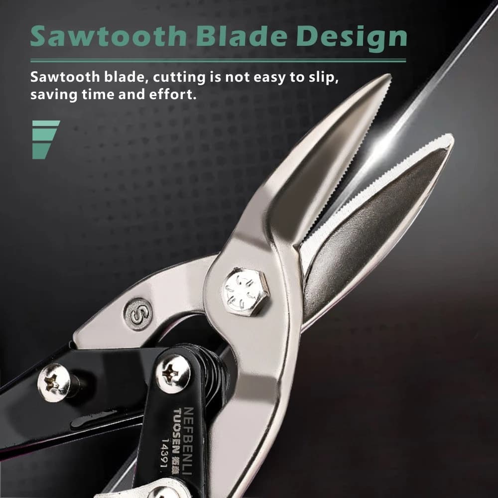 Aviation Snips | Heavy-Duty Metal Shears for Precision Cutting - Thumbnail 4