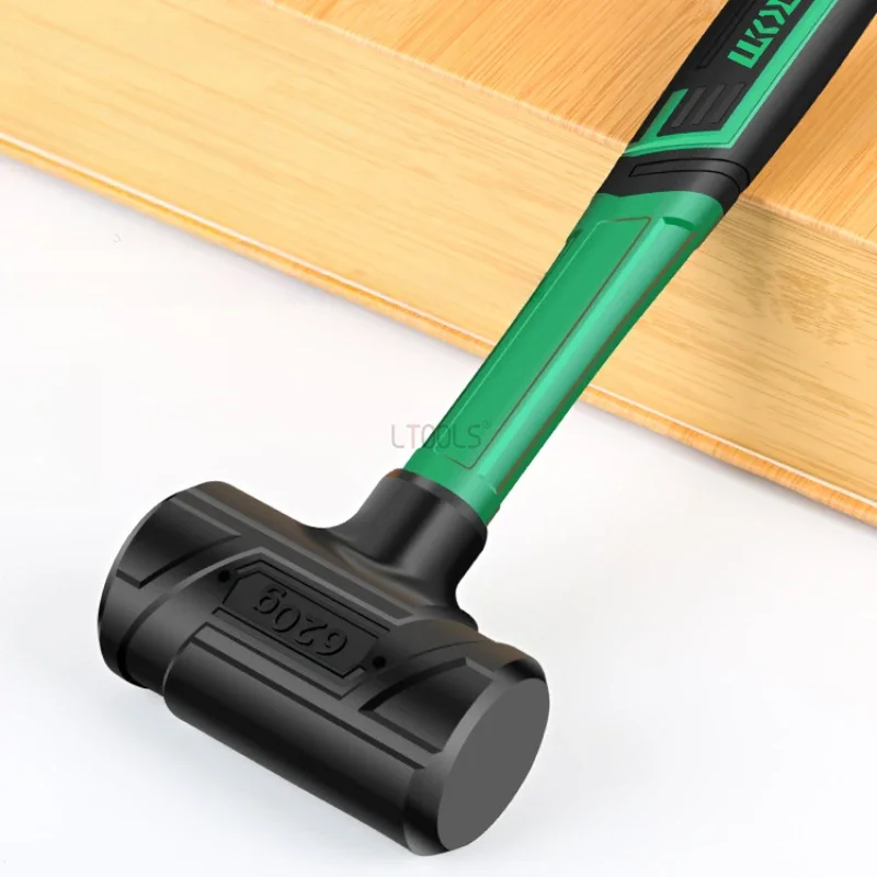 Shockproof Rubber Mallet | Non-Elastic with Built-in Steel Ball | Anti-Slip Woodworking & General Use - Thumbnail 2