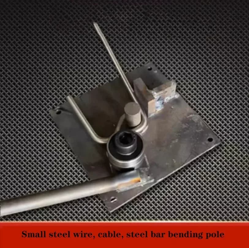 Manual Rebar Bender | 1-8mm Steel Bar Capacity | Heavy-Duty Portable Construction Tool - Thumbnail 2
