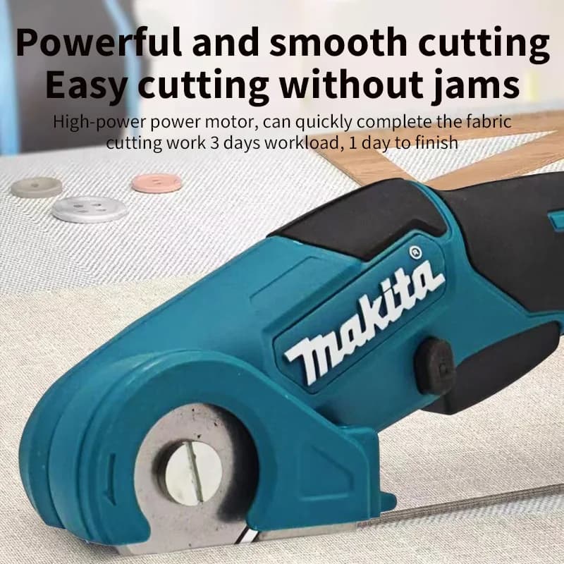 Makita 18V Cordless Fabric & Carpet Cutter | Multi-Tool Attachment for Upholstery & Trimming - Thumbnail 3