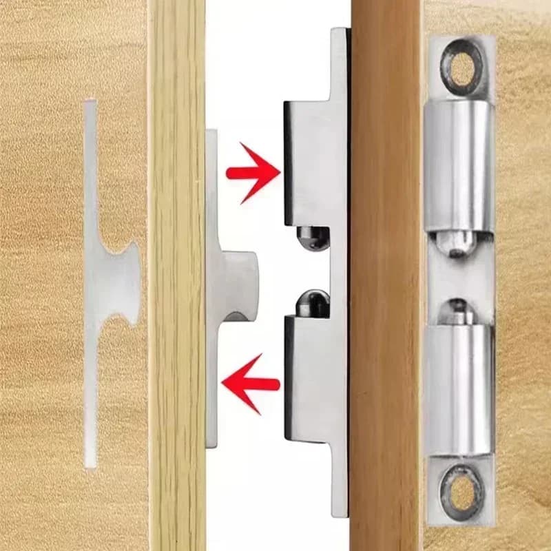 Double Roller Ball Catch Latches | Adjustable Tension | Cabinet Closet Furniture Door Latch - Thumbnail 2