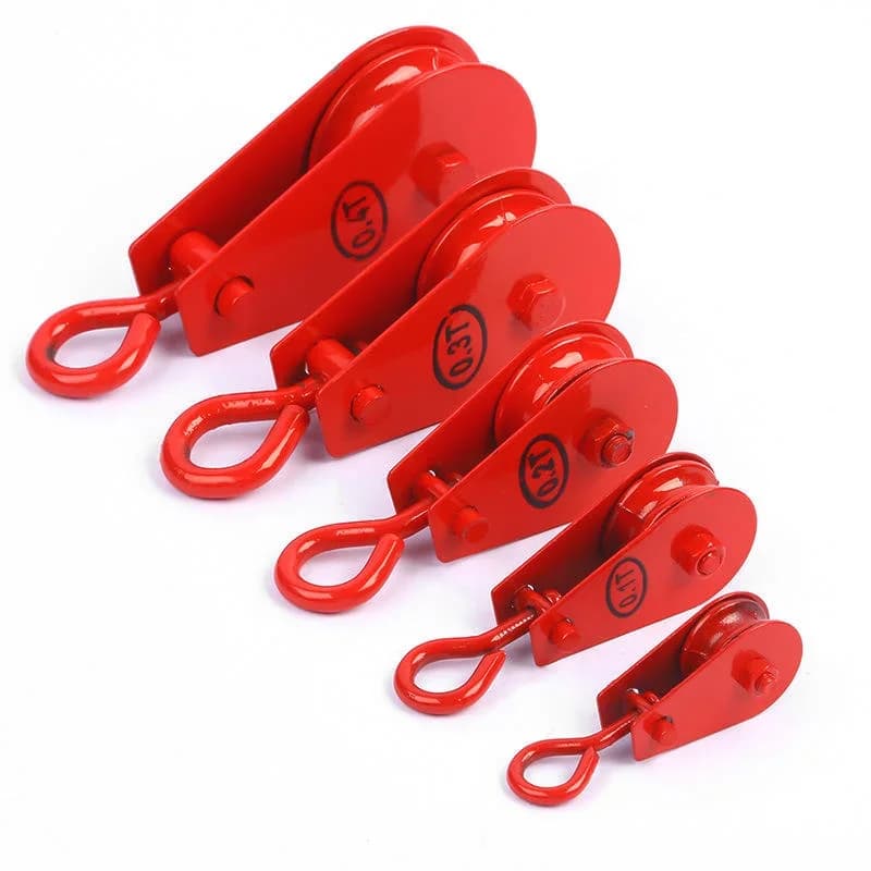 Heavy-Duty Pulley Block | Swivel Hook & Sheave System | Rigging & Lifting Hardware - Thumbnail 2