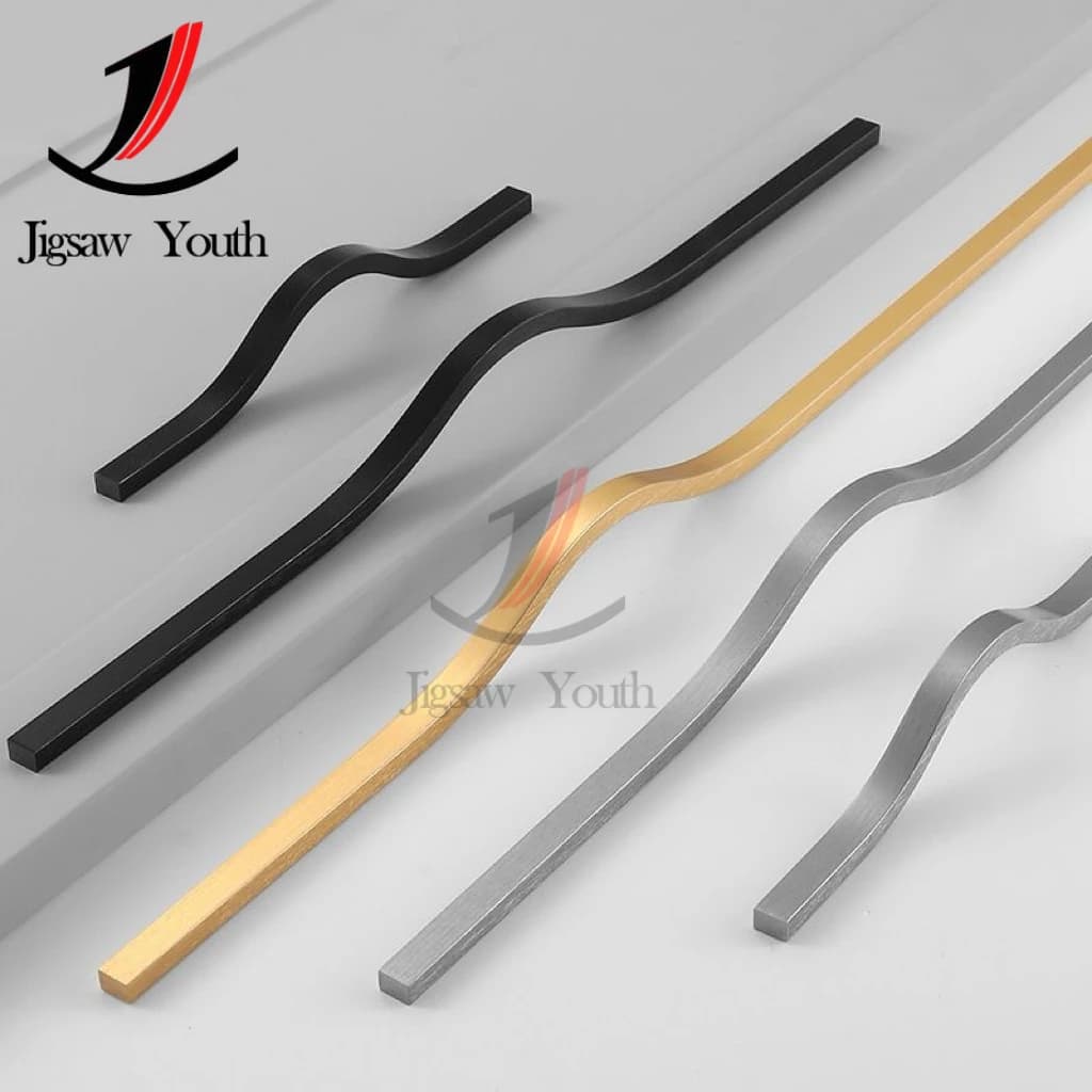 Brushed Cabinet Handles | 160mm-384mm Aluminum Alloy | Premium Furniture & Wardrobe Hardware - Thumbnail 4