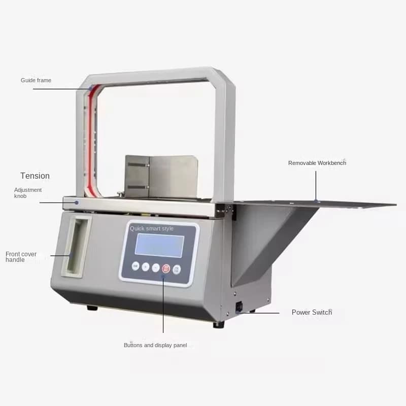 Automatic Strapping Machine | DG-12 Model | For Banknotes, Produce & Retail Bundling - Thumbnail 3