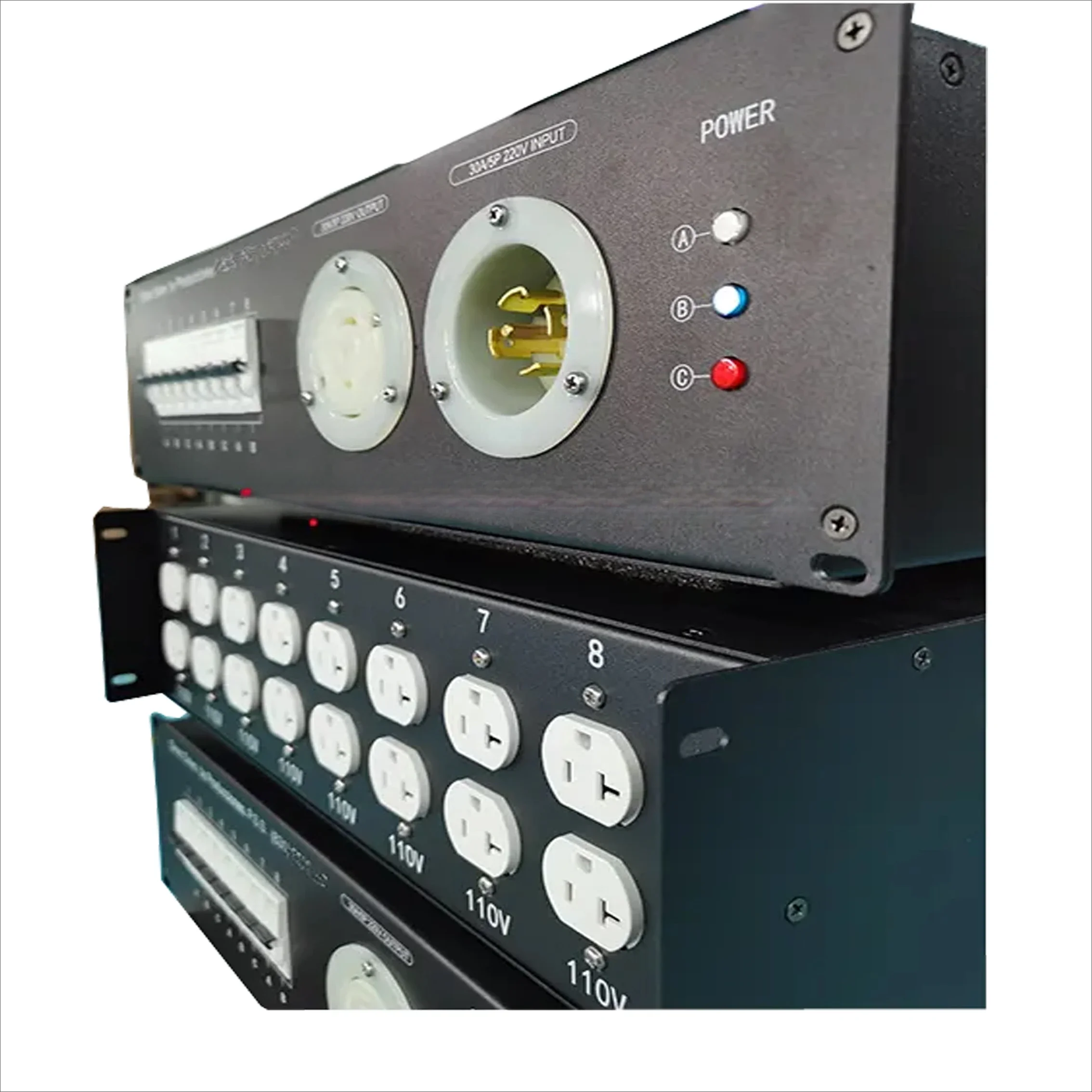 3U Rackmount Power Distribution Unit | 20A Edison Outlets | Reliable Power for AV & Studio Racks - Thumbnail 2