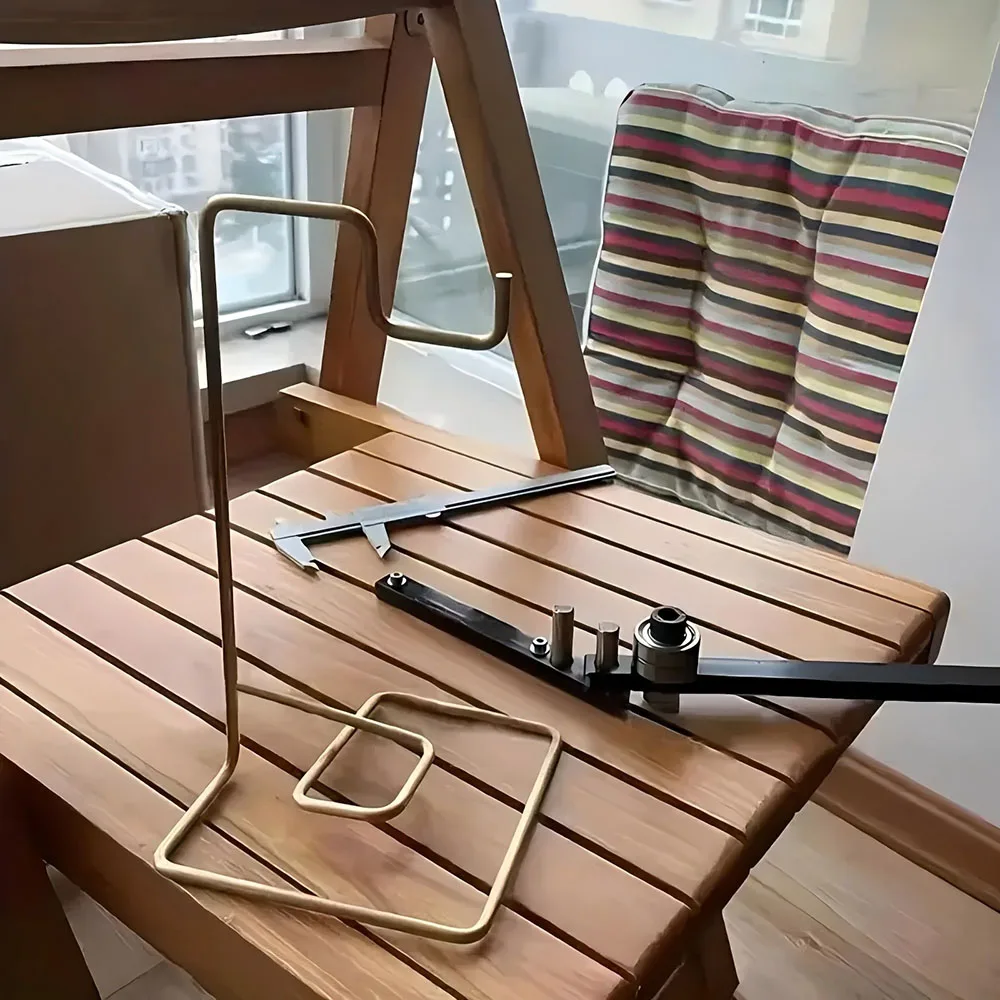 Manual Pipe Bender | Desktop Workbench Tool for Rebar & Conduit | Adjustable Lever - Thumbnail 4